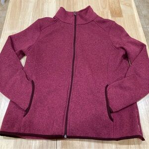 Eddie Bauer Burgundy Women's Full Zip Jacket Size L